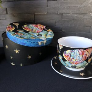 Tasse déjeuner + coupelle + boîte cadeau