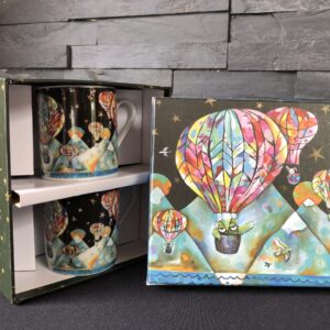 Set de 2 tasses à café montgolfières