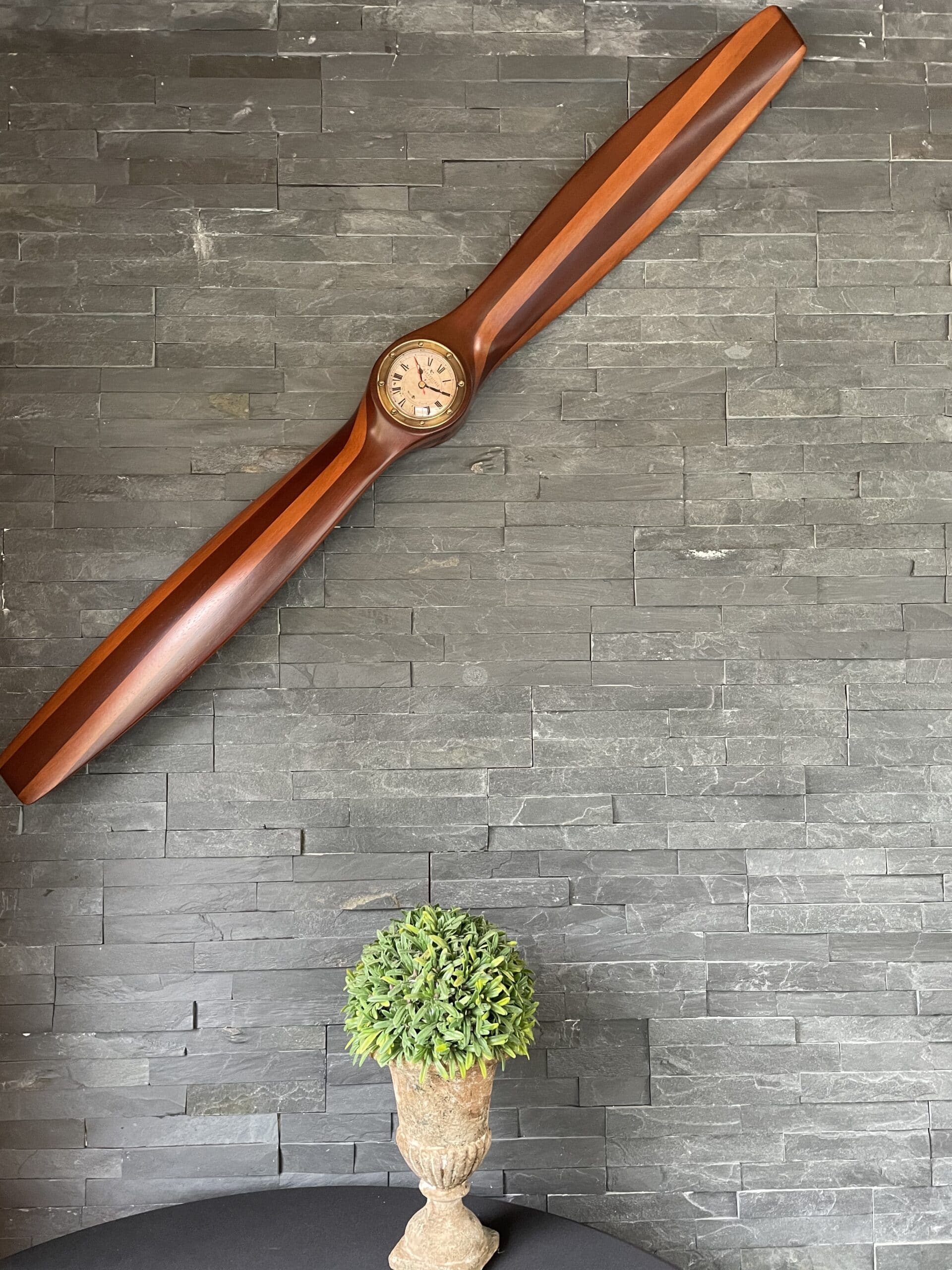 Horloge Hélice bois