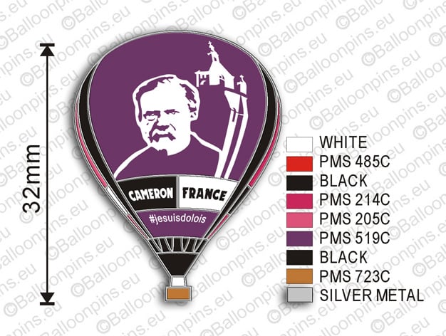 Lot de 3 Pin's Cameron